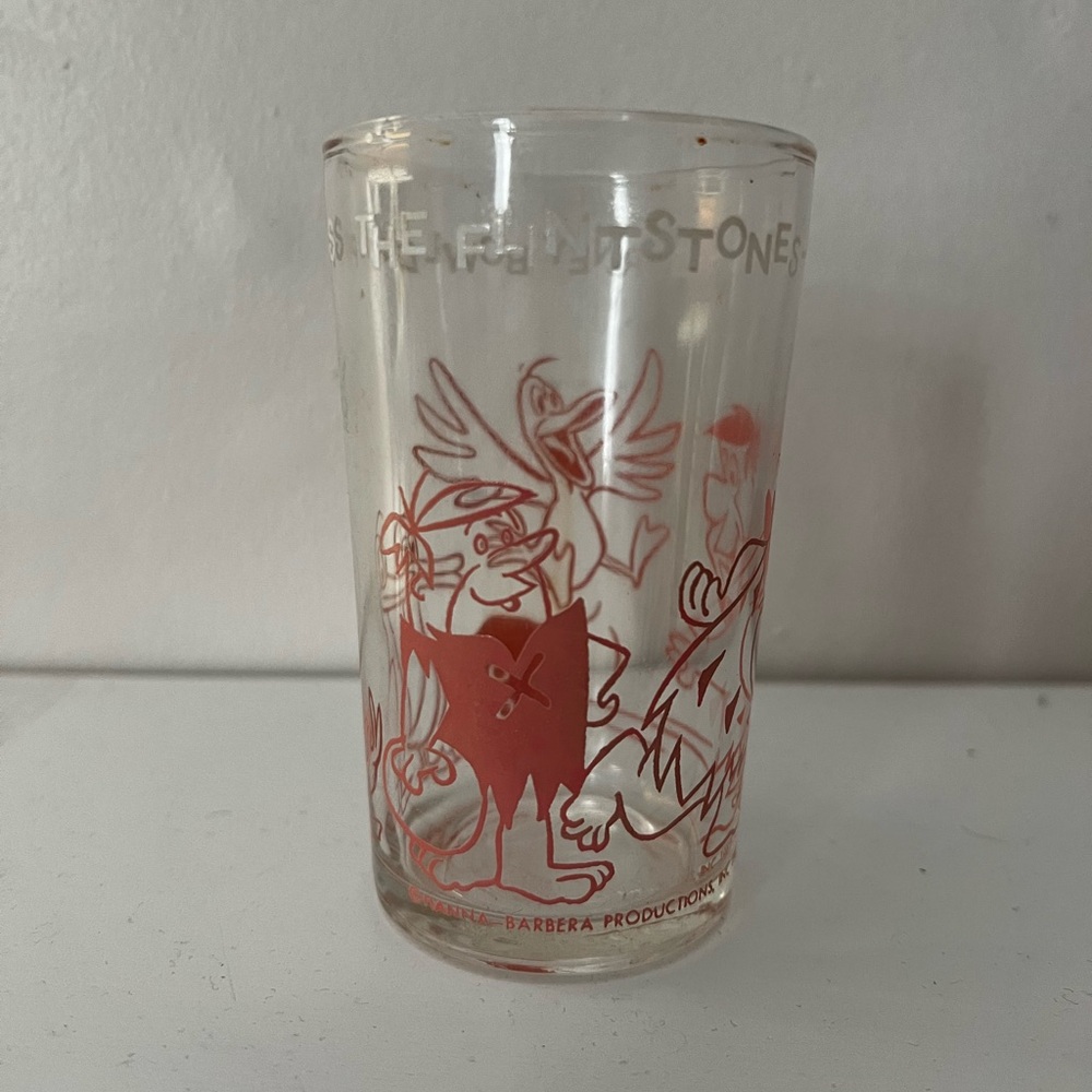 1974 Warner Bros. Vintage Flintstones collectors Glass